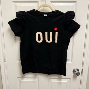 Clare V. Black Oui Top